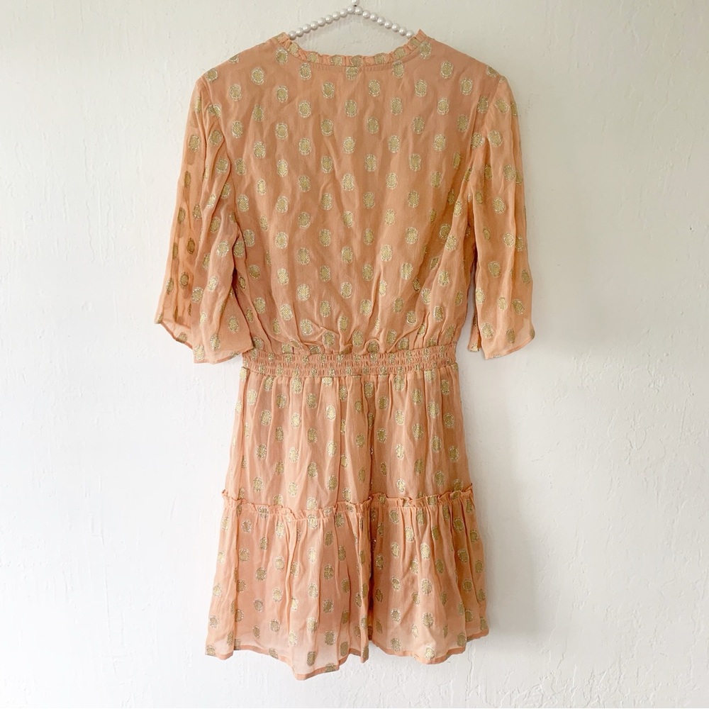 Anthropologie Raga Kenna Metallic-Dot Dress - Picture 4 of 12